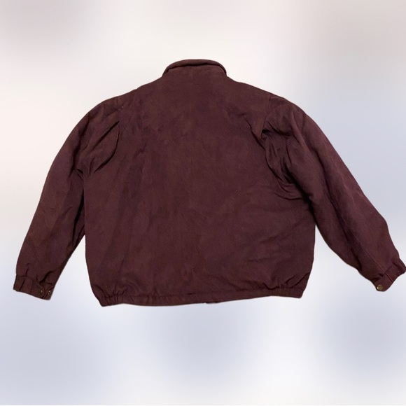 Montage collection quilt lined black faux suede jacket coat mens XXL - Picture 2 of 5